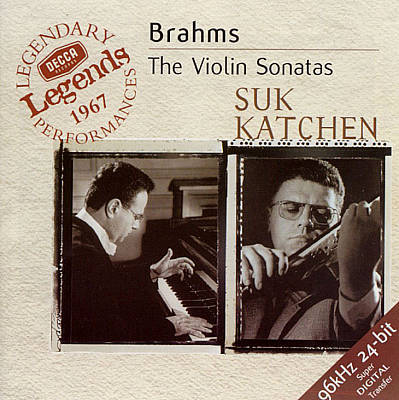 Josef Suk, Julius Katchen / Brahms: The Violin Sonatas Nos.1-3