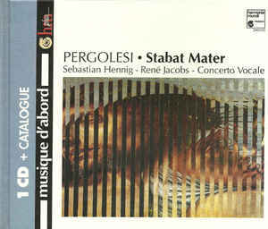 Rene Jacobs / Pergolesi : Stabat Mater (카탈로그 스페셜 패키지)