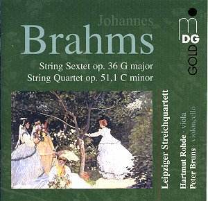 Leipziger Streichquartett / Brahms : Chamber Music - Sextet Op.36, Quartet Op.51-1