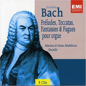 Maurice &amp; Marie Madeleine Durufle / Bach: Preludes, Toccatas, Fantaisies &amp; Fugues pour orgue (5CD)