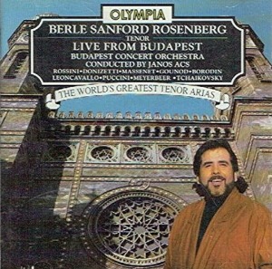 Berle Sanford Rosenberg / Berle Sanford Rosenberg Live from Budapest