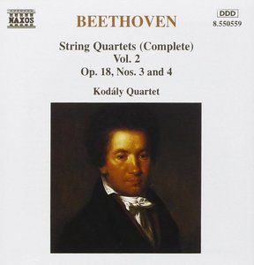 Kodaly Quartet / Beethoven : String Quartet, Vol.2 - No.3 Op.18-3, No.4 Op.18-4