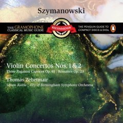 Thomas Zehetmair &amp; Simon Rattle / Szymanowski: Violin Concertos Nos.1-2, Romance Op.23 (미개봉)