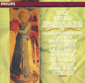 Vittorio Negri / Vivaldi: Sacred Music for Solo Voice and Orchestra, Vol.2