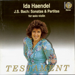 Ida Haendel / Bach: Sonatas And Partitas For Solo Violin BWV1001-1006 (2CD)