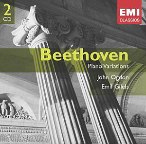 Emil Gilels &amp; John Ogdon / Beethoven: Variations For Piano (2CD, 미개봉)
