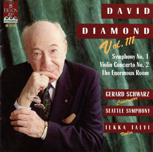 Gerard Schwarz / Diamond: Symphony No.1, Violin Concerto No.2, The Enormous Room