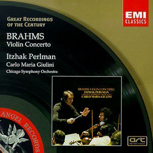 Itzhak Perlman &amp; Carlo Maria Giulini / Brahms: Violin Concerto Op.77 (미개봉)