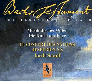 Jordi Savall / Bach&#039;s Testament - Musical Offering BWV1079, The Art Of Fugue BWV1080 (3CD BOX SET)